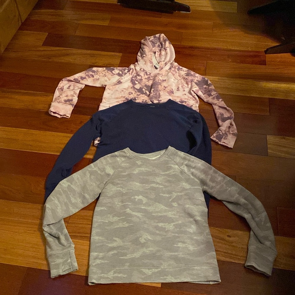 3 Athleta Girl sweatshirts